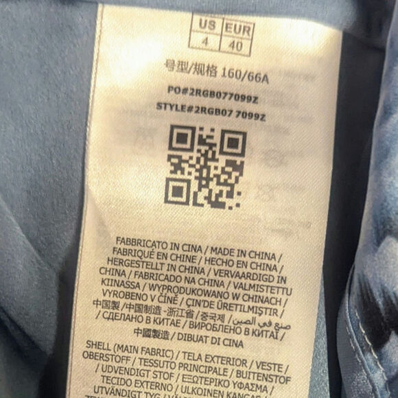 MARCIANO by Guess Silky Fabric Fantasy Flight Studio Pants sz 4 blue - Picture 7 of 7